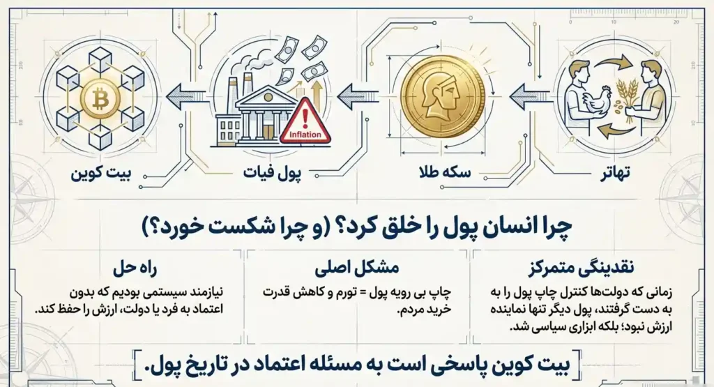 چرا انسان پول را خلق کرد