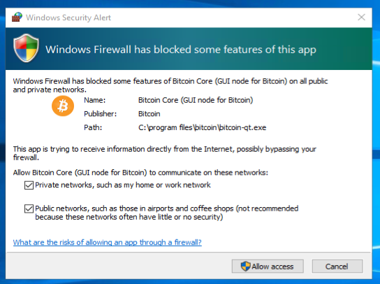 windows security alert