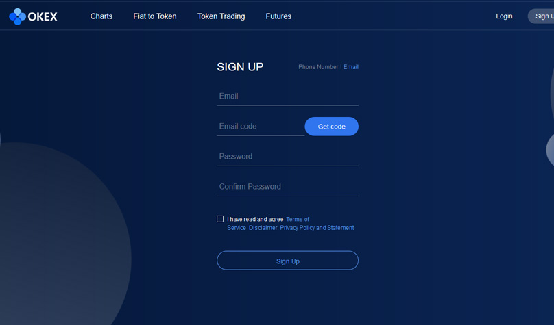 OKEX Signup