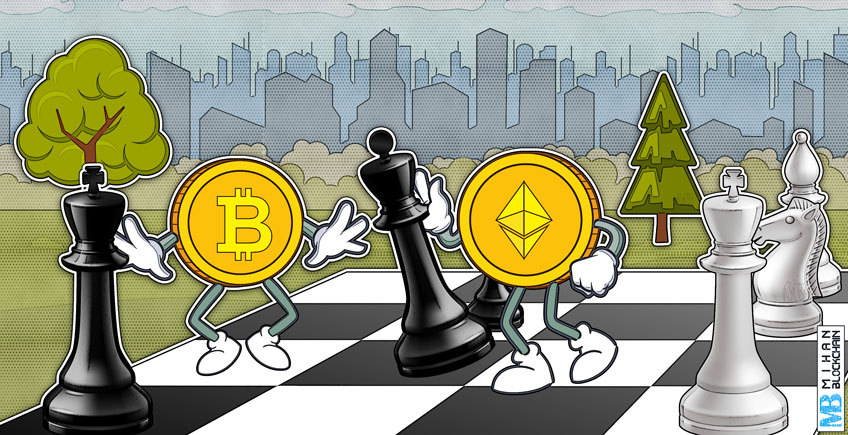 پیشی گرفتن اتریوم از بیت کوین