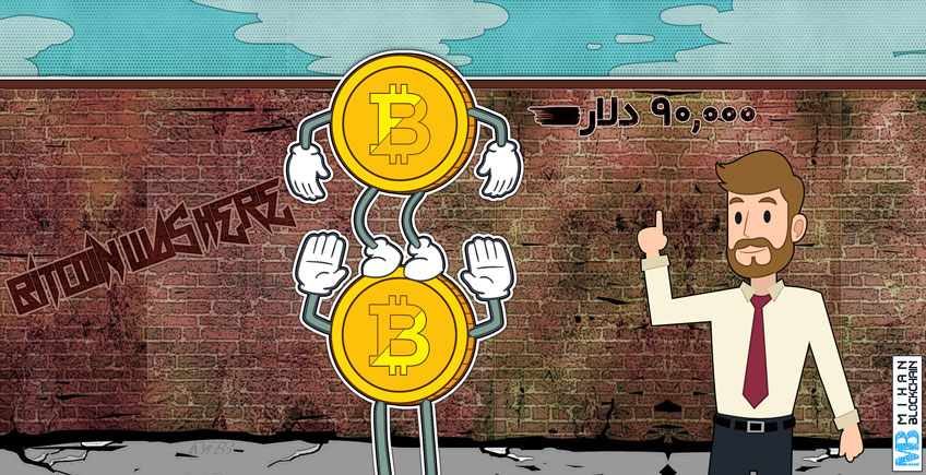 قیمت بیت کوین تا ۹۰۰۰۰