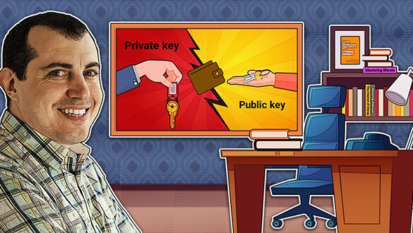 کلید خصوصی و عمومی در کیف پول