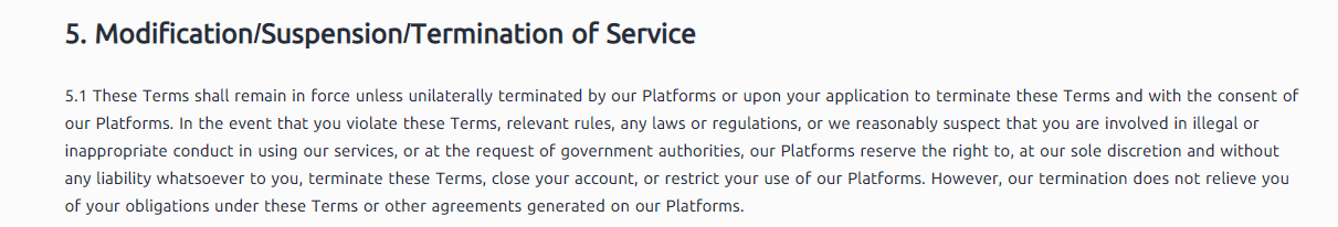 قوانین صرافی کوینکس