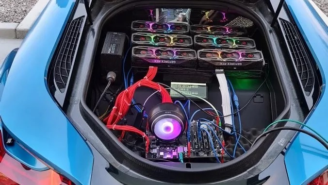 نصب ریگ استخراج در ماشین BMW