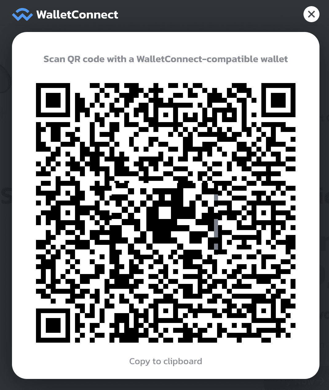 کد QR - آموزش اتصال WalletConnect به برنامه‌های غیرمتمرکز - والت کانکت چیست