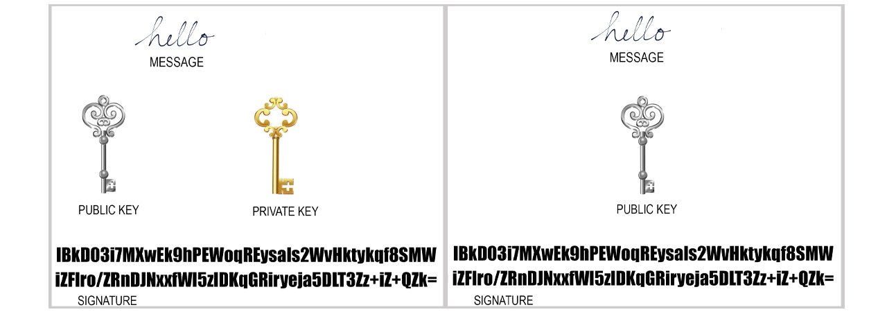 تایید رمزنگاری و امضا با کلید خصوصی