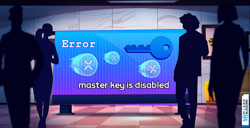 خطای master key disable هنگام انتقال xrp