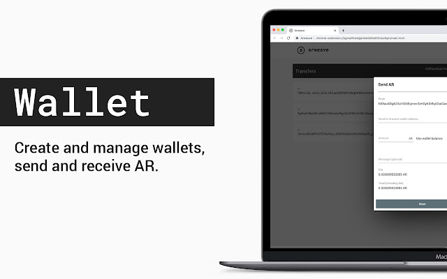 معرفی کیف پول Arweave Web Wallet