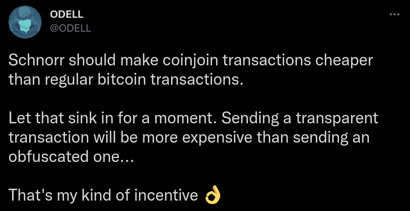 سخن مت اودل در مورد تراکنش کوین‌جوین