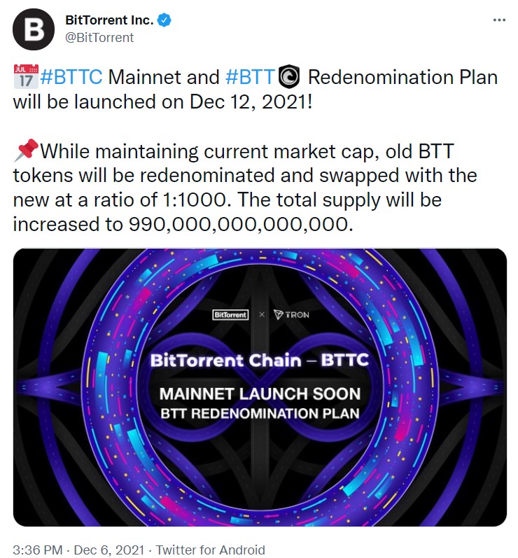 عرضه شبکه بیت تورنت چین BTTC
