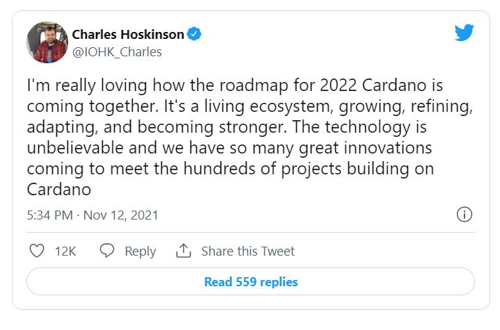 توییت هاسکینسون در خصوص اهداف سال ۲۰۲۲