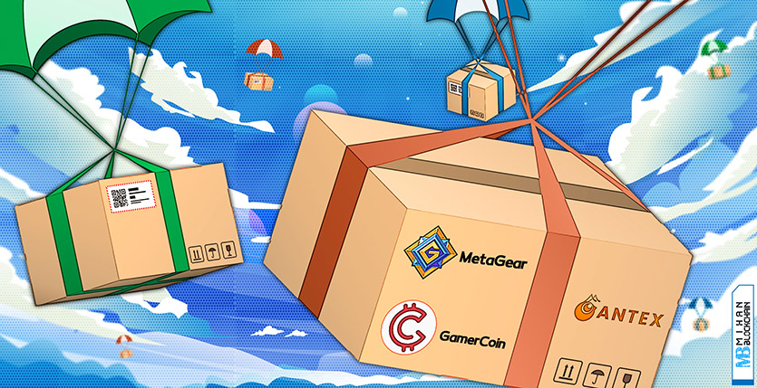 معرفی ایردراپ metagear, gamercoin, antex