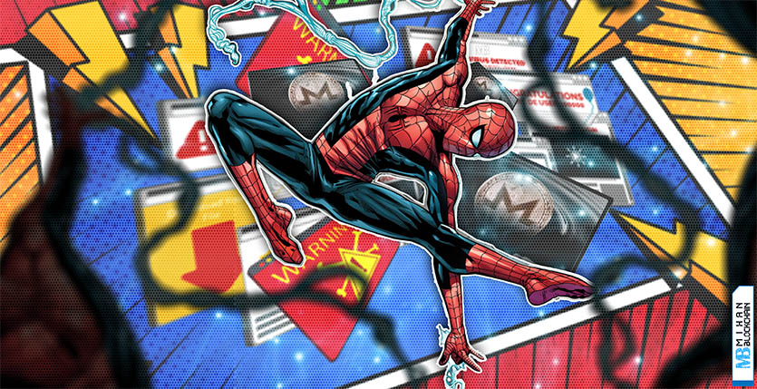 بدافزار استخراج مونرو در لینک دانلود اسپایدر من monero mining malware spiderman movie