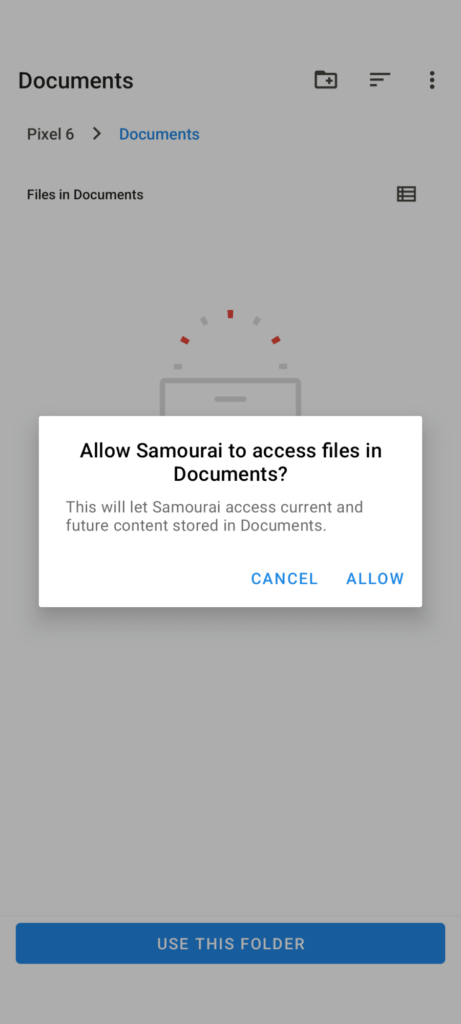دسترسی سامورایی به فایل‌های گوشی