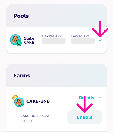 فعال کردن قراردادهای هوشمند جدید پنکیک سواپ در فرایند انتقال. منبع:pancakeswap