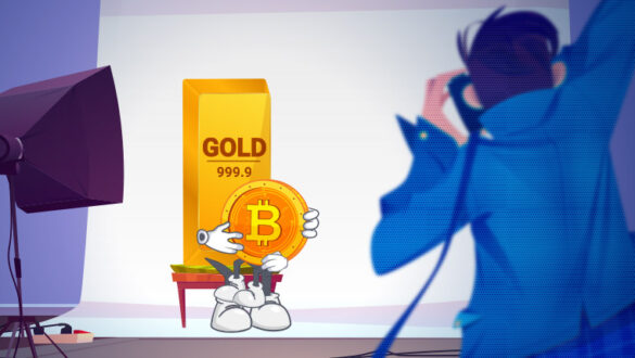 Bitcoin-analysis using gold تحلیل قیمت بیت کوین با استفاده از طلا