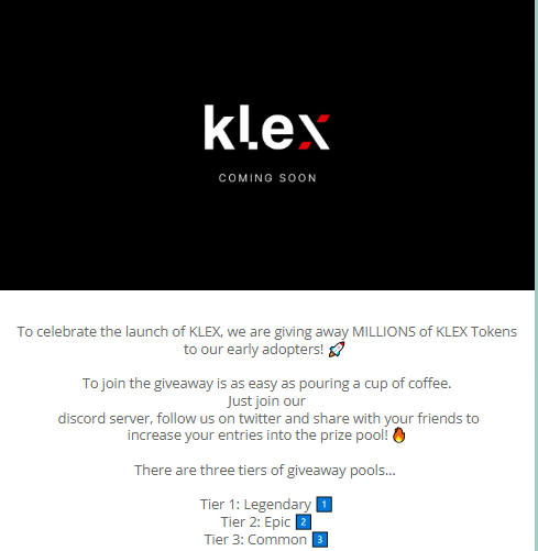 اطلاعات ایردراپ Klex Finance