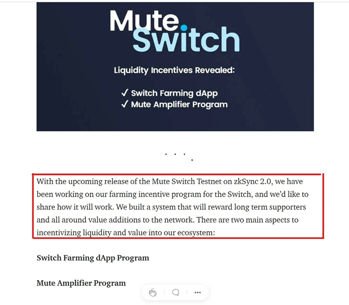 Mute_io airdrop after zkSync 2.0 launch