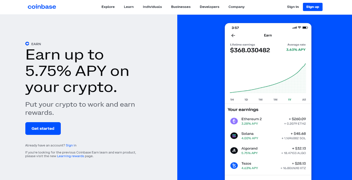 Coinbase Earn پلتفرمی برای کسب درآمد از طریق یادگیری 