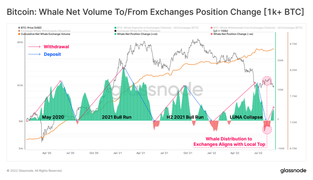 شاخص Whale-Exchange Net Position Change
