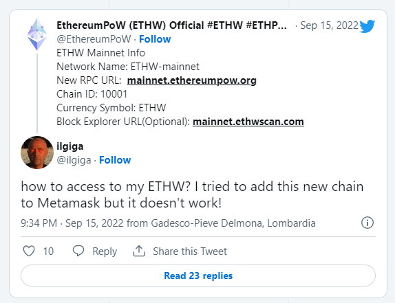 مشکل اضافه شدن شبکه ethpow به متامسک