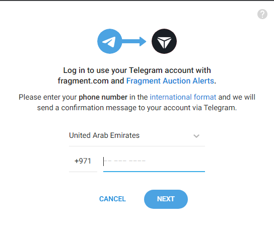 اتصال اکانت تلگرام به فرگمنت