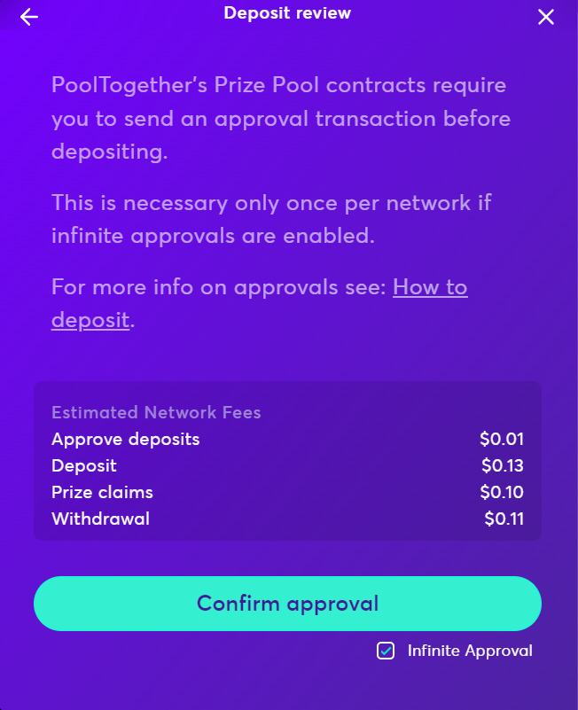تایید قرارداد هوشمند PoolTogether