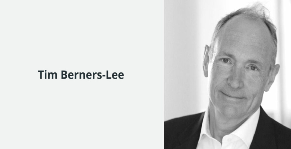 تیم برنرز لی (Tim Berners-Lee) برنامه نویس و رییس کنسرسیوم وب جهانی