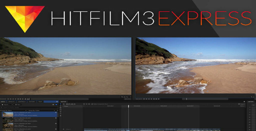 نرم افزار ادیت فیلم HitFilm Express