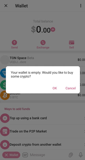 چطور در Telegram Wallet  ارز دیجیتال بخریم  