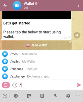 آموزش استفاده از ربات کیف پول تلگرام 