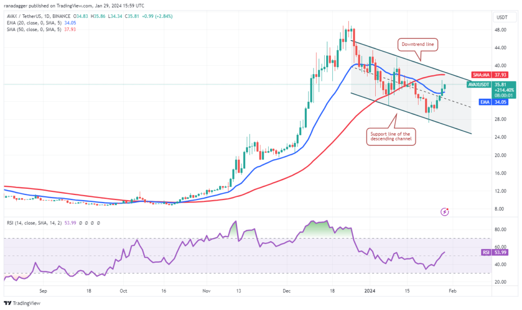 نمودار آوالانچ تایم فریم ۱ روزه - منبع: TradingView