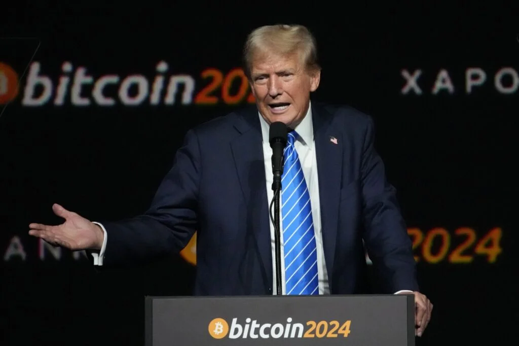 ترامپ در کنفرانس Bitcoin 2024 - منبع: Apnews.com