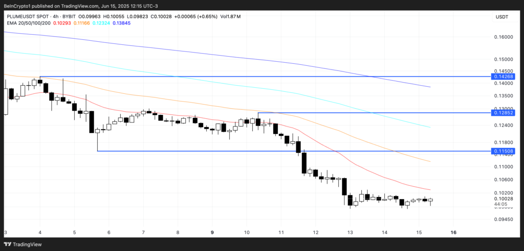 عملکرد قیمت آلت کوین PLUME - منبع: TradingView