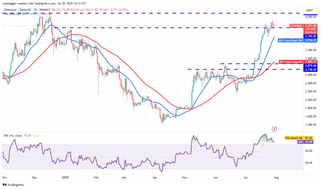 نمودار اتریوم تایم فریم ۱ روزه - منبع: TradingView