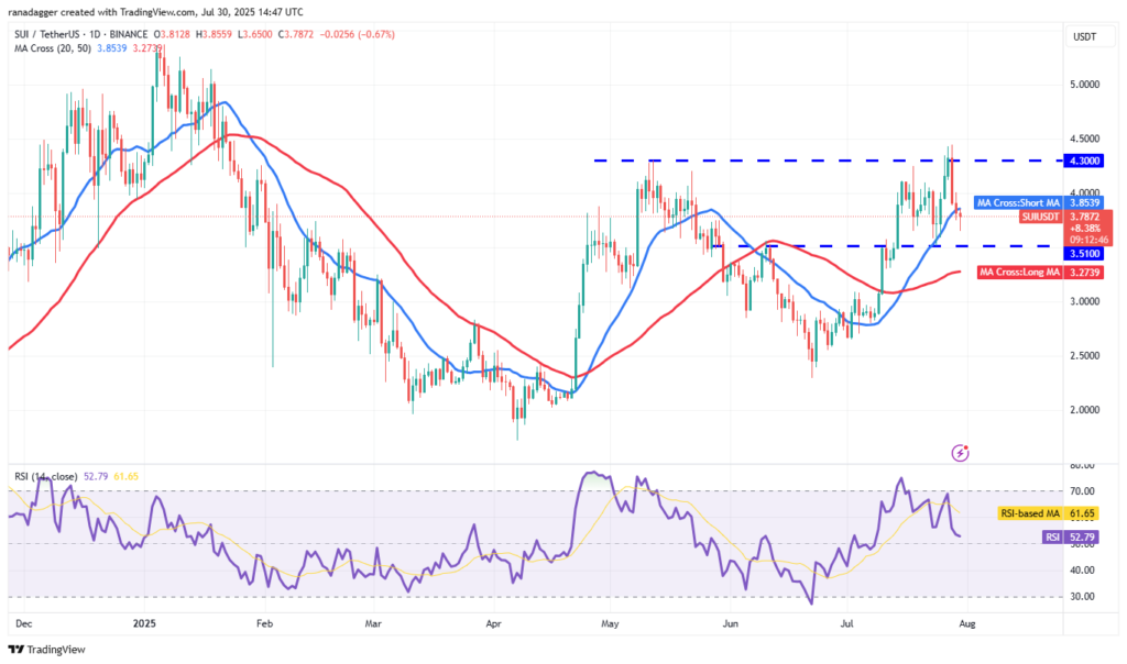 نمودار سویی تایم فریم ۱ روزه - منبع: TradingView