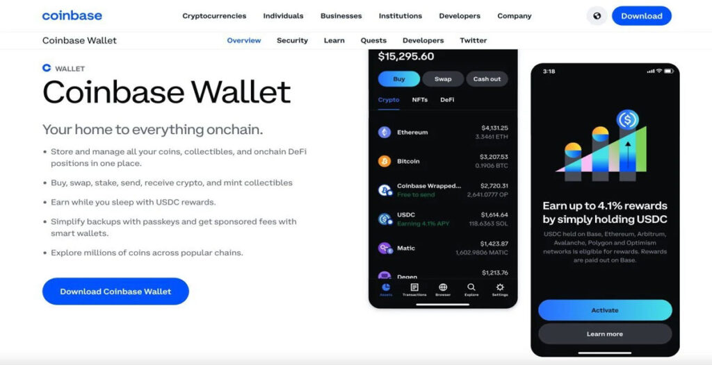 کیف پول MPC کوین بیس ولت