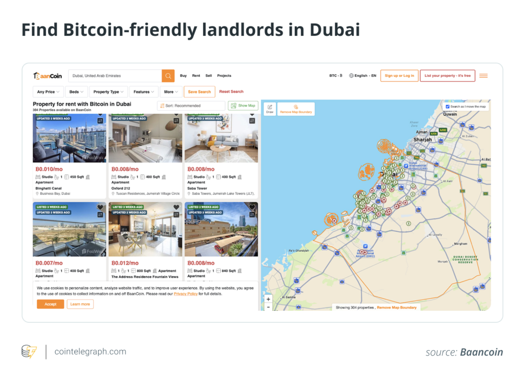 پیدا کردن مالکان موافق بیت کوین در دبی