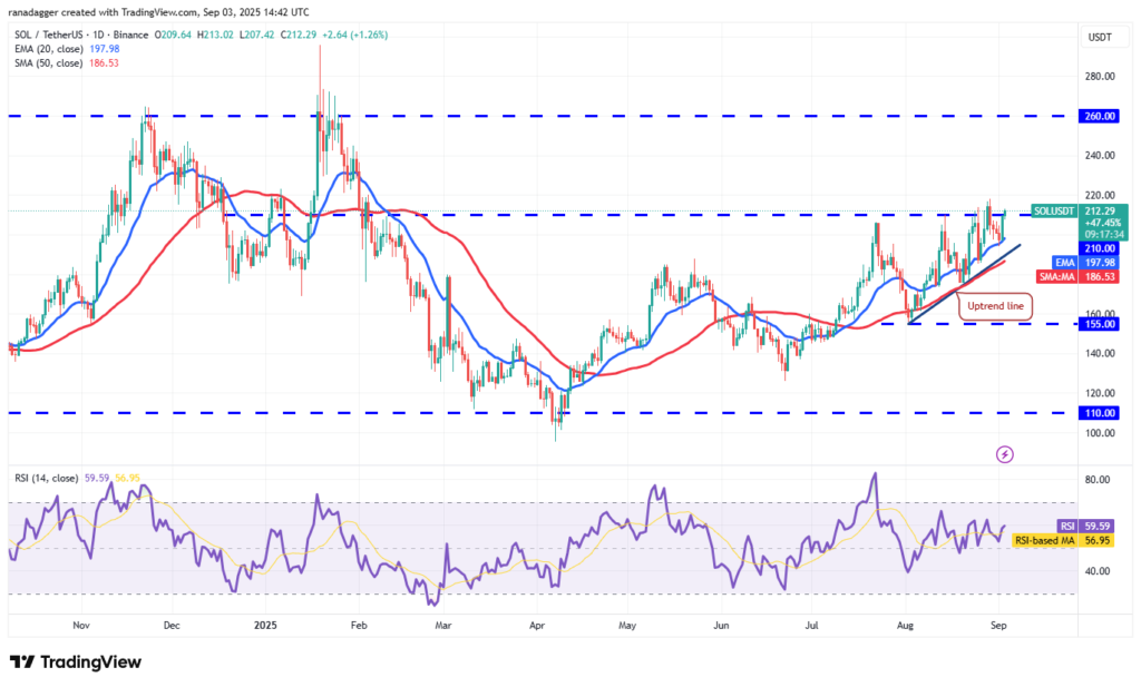 نمودار سولانا تایم‌فریم ۱ روزه - منبع: TradingView