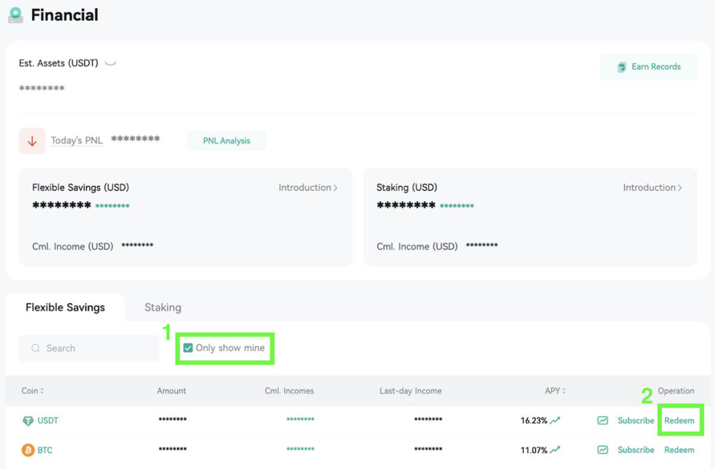 کسب درآمد از CoinEx Flexible Savings