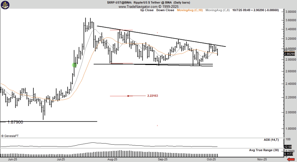 تحلیل نمودار قیمتی XRP - منبع: Peter Brandt تحلیل نمودار قیمتی XRP - منبع: Peter Brandt