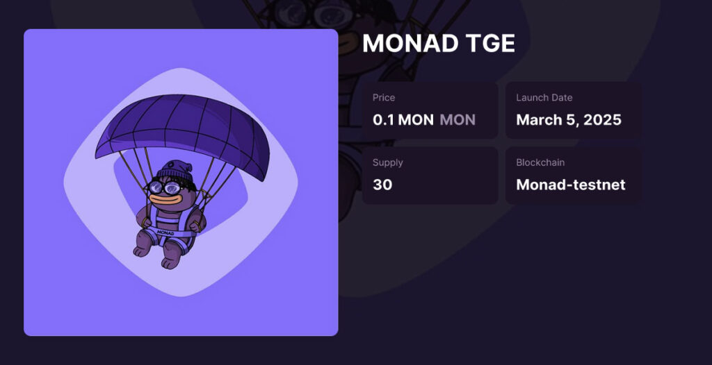 راه‌اندازی توکن موناد