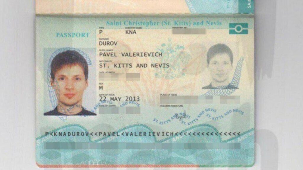 پاسپورت پاول دوروف