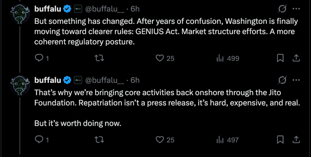 توضیحات برودر درباره بازگشت جیتو به آمریکا - منبع: Buffalu توضیحات برودر درباره بازگشت جیتو به آمریکا - منبع: Buffalu