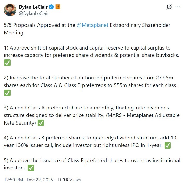 توضیح اصلاحات پیش روی متاپلنت - منبع: Dylan LeClair توضیح اصلاحات پیش روی متاپلنت - منبع: Dylan LeClair