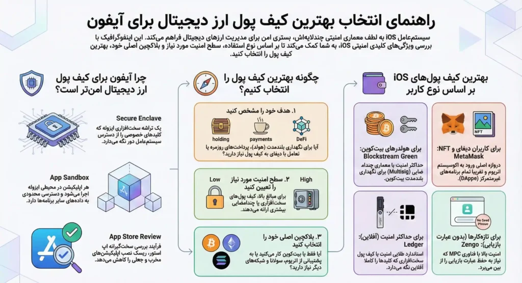 بهترین کیف پول ارز دیجیتال برای آیفون