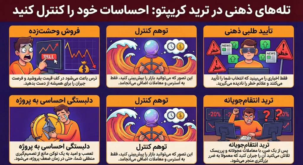 تلههای ذهنی در ترید کریپتو