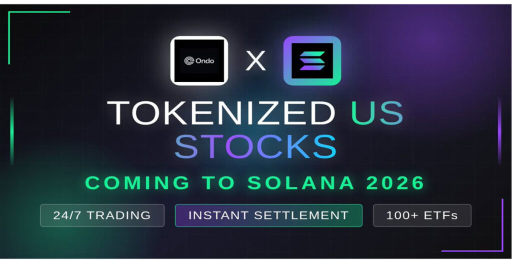 اوندو فایننس سهام آمریکا را روی سولانا توکنایز میکند