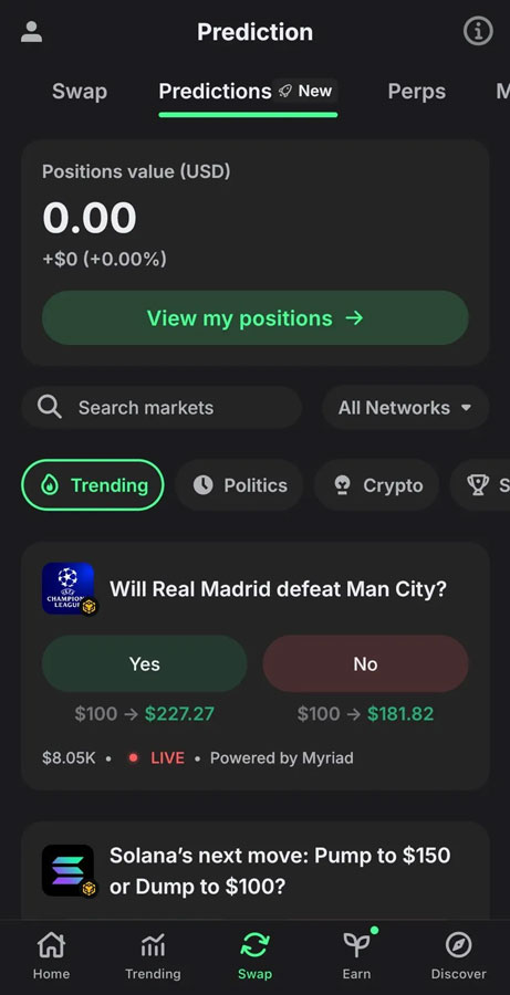 میریاد در تراست ولت