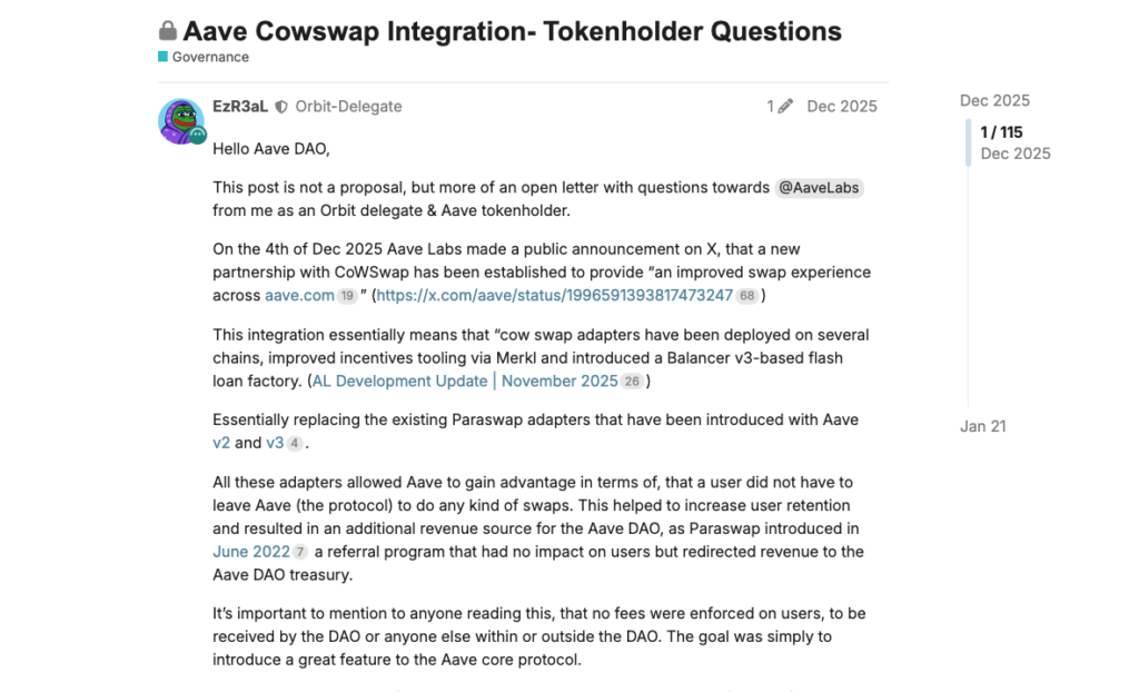 اعتراض اعضای آوه دائو به نحوه توزیع کارمزدهای حاصل از همکاری با کوسواپ اعتراض اعضای آوه دائو به نحوه توزیع کارمزدهای حاصل از همکاری با کوسواپ